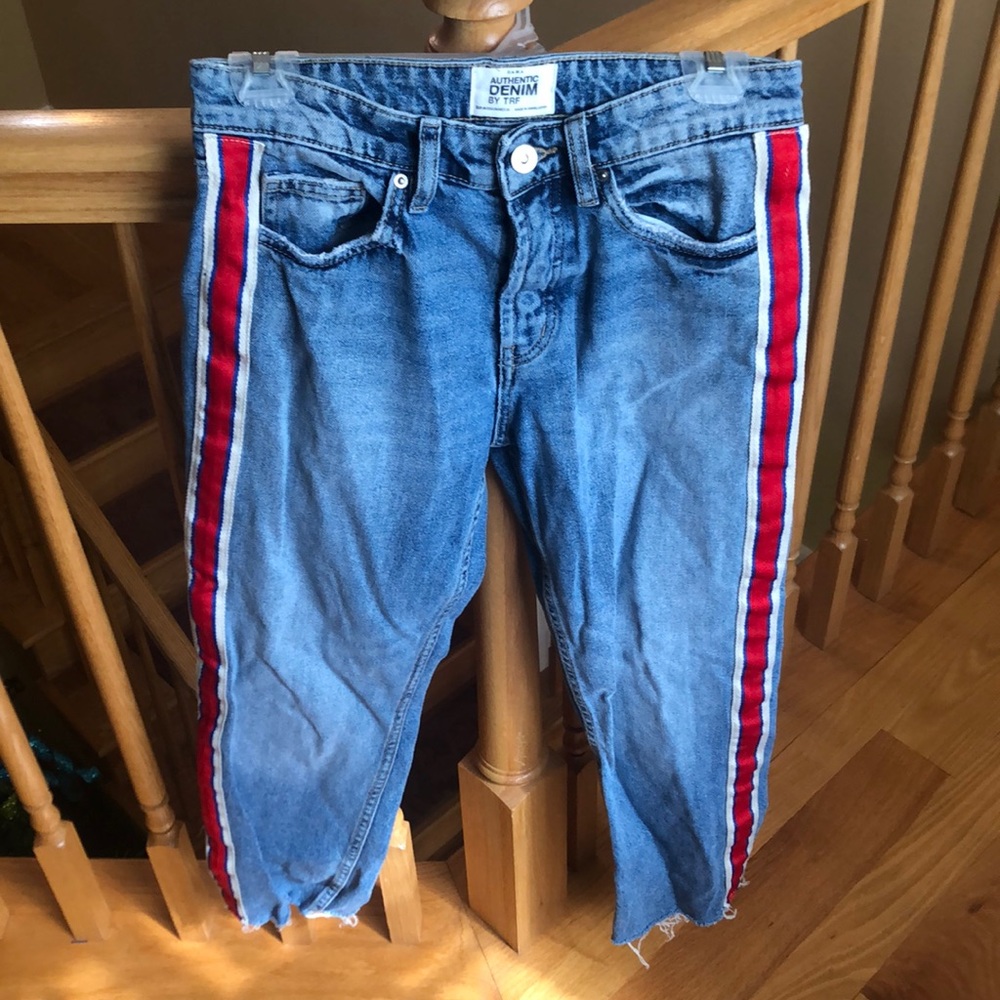 Really fun Zara straight leg jeans